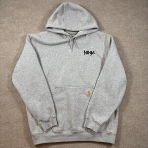 Carhartt Light Gray Loose Fit Ninja Sweatershirt Men's Sz Large EUC K121